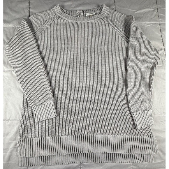 Tyler Boe Mineral Wash Shaker Knit Sweater Women's Size XL Boat Neck Pullover - Picture 1 of 5